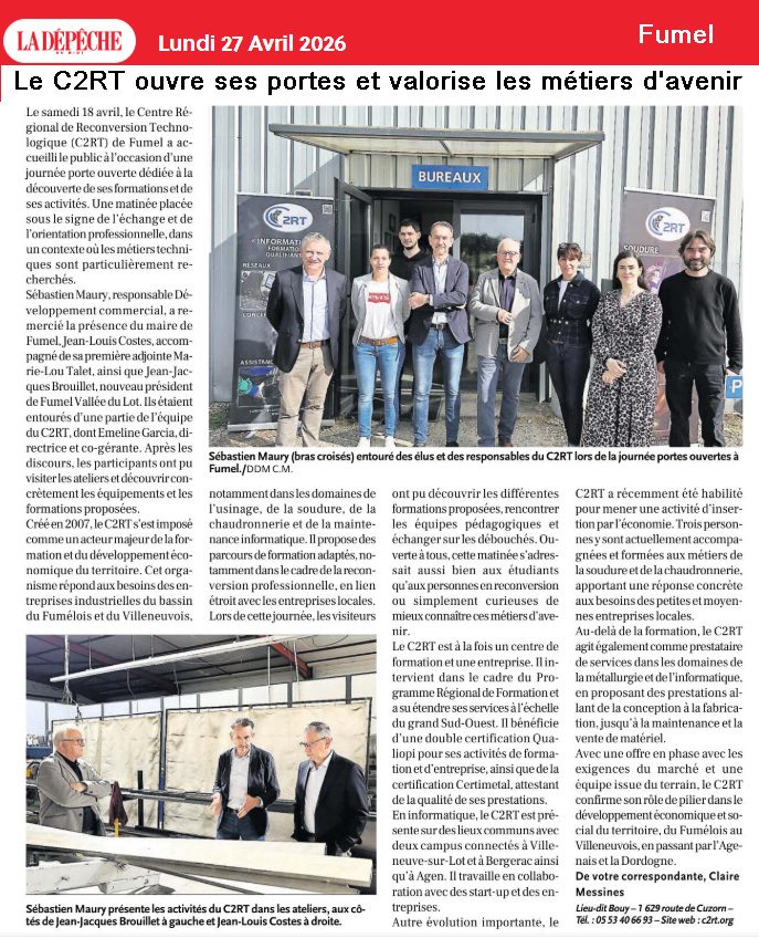 Article de presse des JPO